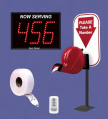 Next Please! 3 Digit Single Display High Quality Series RF Wireless Packaged System 