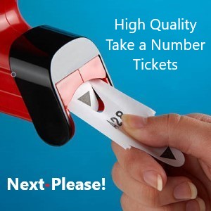 2-Digit Take-A-Number System - Wired H-1119